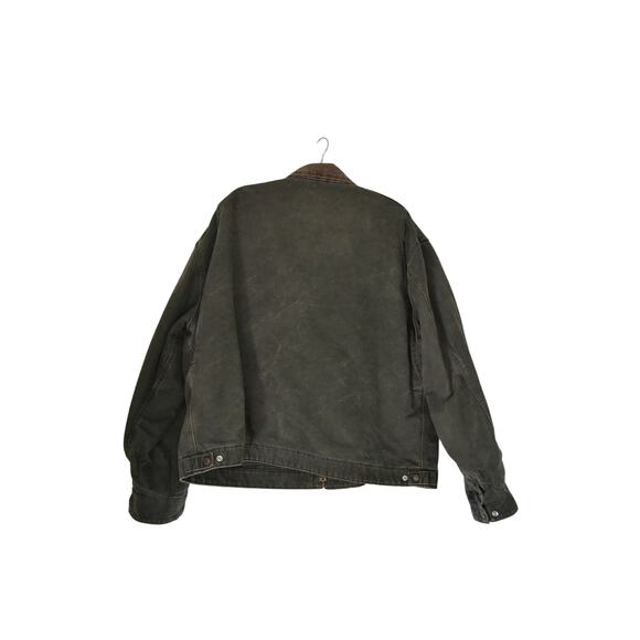 Vintage Carhartt J97 MOS Green Moss Blanket Lined Detroit Jacket Men's Size 3XL - Picture 2 of 12